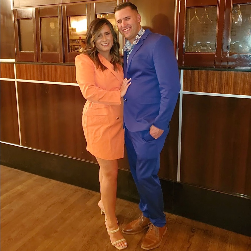 Coral suit jacket dress. Only worn once.